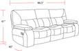 Parker Living Chapman - Polo Manual Reclining Sofa and Loveseat - MCHA-42-POL