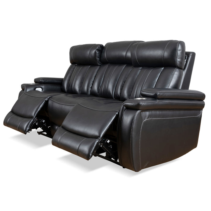 Parker Living Royce - Midnight Power Reclining Sofa with Drop Down Console