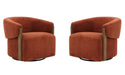 Parker Living Finley Swivel Accent Chair Two Pack
