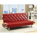 Farel Futon Sofa Red & White - Visions in Furniture (La Mirada, CA)