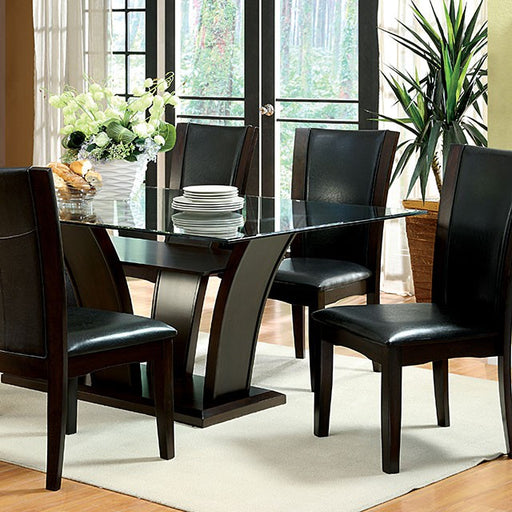 Manhattan 7 Pc Dining Table Set Cherry - Visions in Furniture (La Mirada, CA)