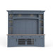 Parker House Americana Modern - Denim 92 In. TV Console with Hutch Back Panel and LED Lights