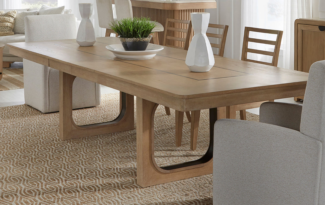 Parker House Escape - Dining 84 Inch Rectangular Extendable Table With 8 Chairs and Server