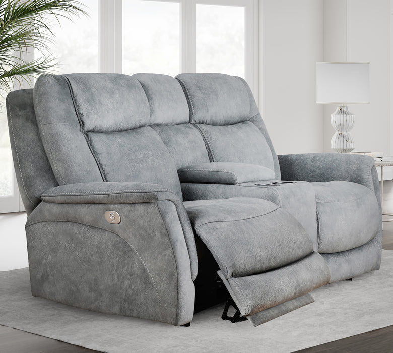 Parker Living Linus - Hudson Grey Power Reclining Sofa and Loveseat