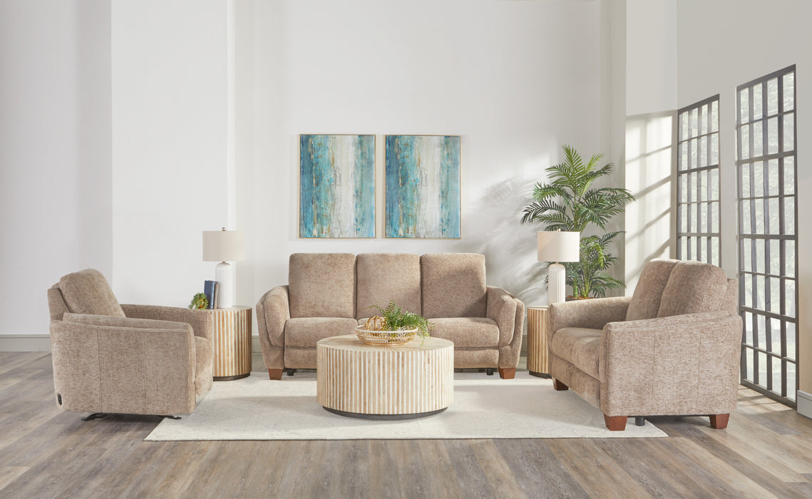 Parker Living Morehead - Biscotti Power Reclining Sofa Loveseat and Recliner