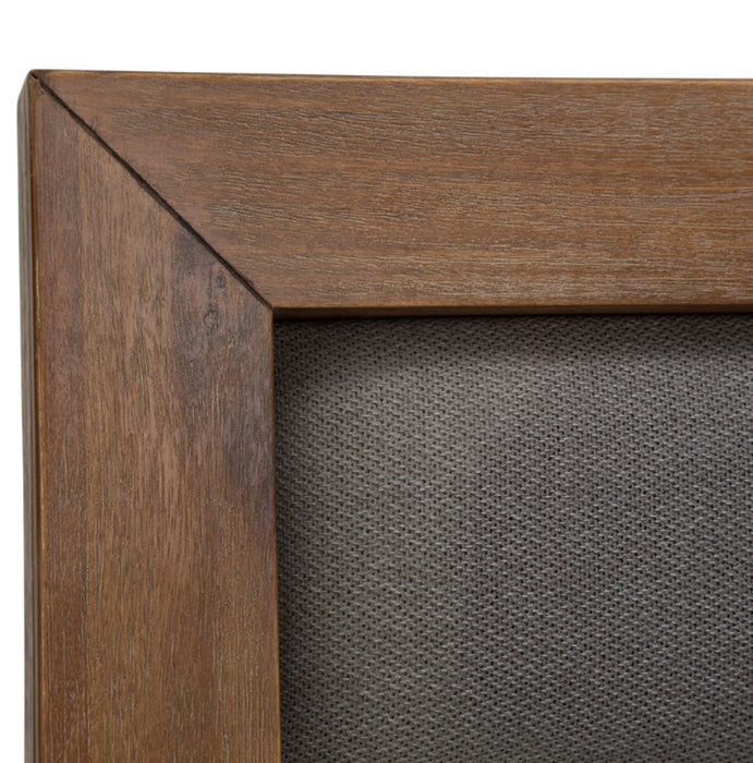 AICO Brooklyn Walk King Channel Tufted Panel Bed in Burnt Umber - Visions in Furniture (La Mirada, CA)