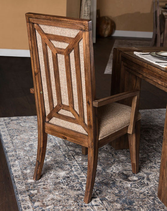 Aico Carrollton Arm Chair (Set of 2) in Rustic Ranch - Visions in Furniture (La Mirada, CA)