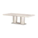 AICO Marin Double Pedestal Table in Greige - Visions in Furniture (La Mirada, CA)