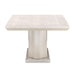 AICO Marin Double Pedestal Table in Greige - Visions in Furniture (La Mirada, CA)