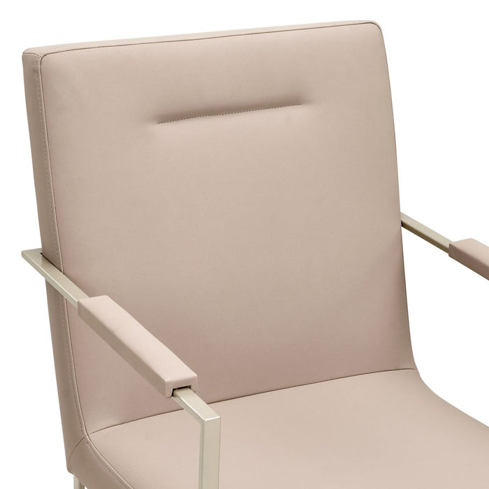 AICO Marin Arm Chair (Set of 2) in Greige - Visions in Furniture (La Mirada, CA)