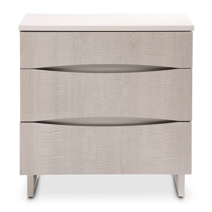 AICO Marin Nightstand in Greige - Visions in Furniture (La Mirada, CA)