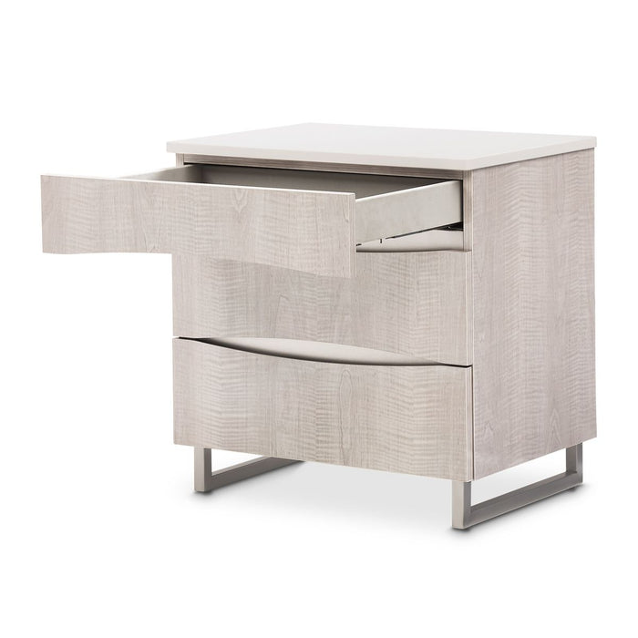 AICO Marin Nightstand in Greige - Visions in Furniture (La Mirada, CA)