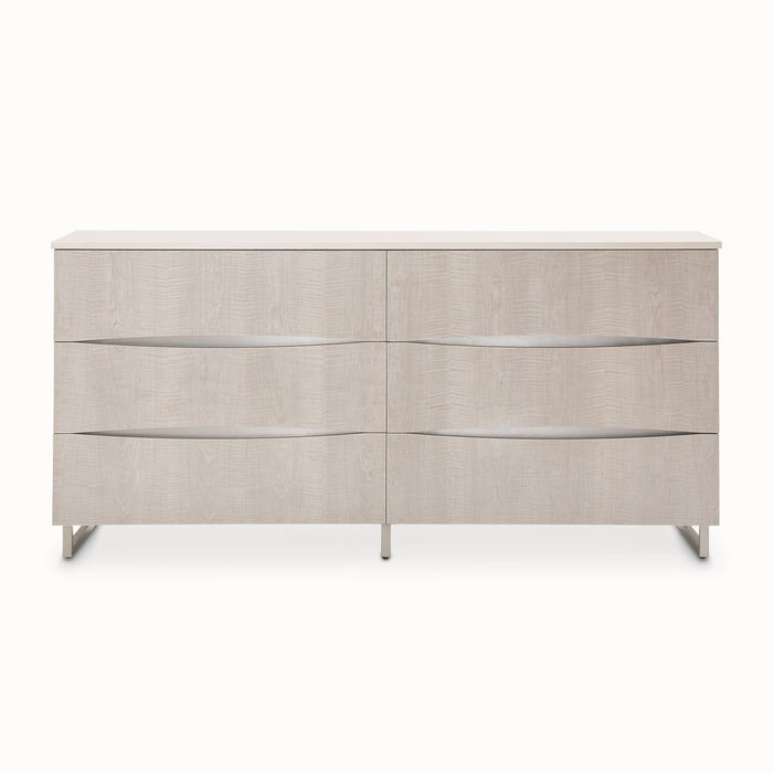 AICO Marin Dresser in Greige - Visions in Furniture (La Mirada, CA)