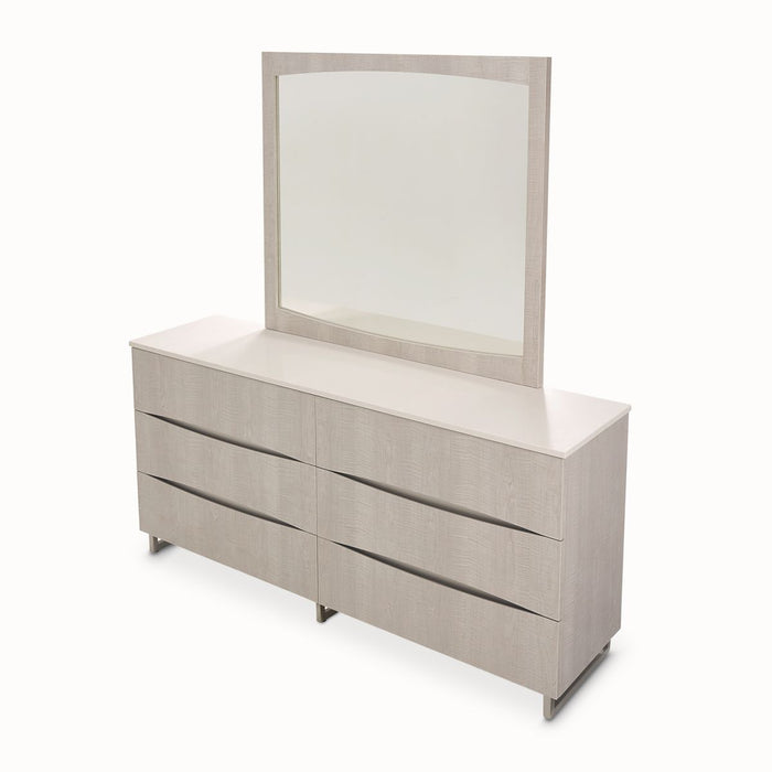AICO Marin Dresser in Greige - Visions in Furniture (La Mirada, CA)