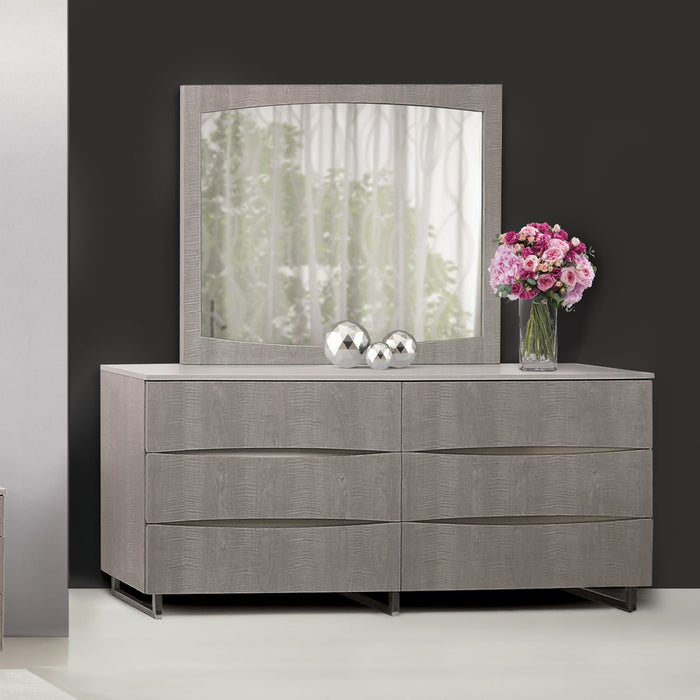 AICO Marin Dresser in Greige - Visions in Furniture (La Mirada, CA)