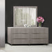 AICO Marin Dresser in Greige - Visions in Furniture (La Mirada, CA)