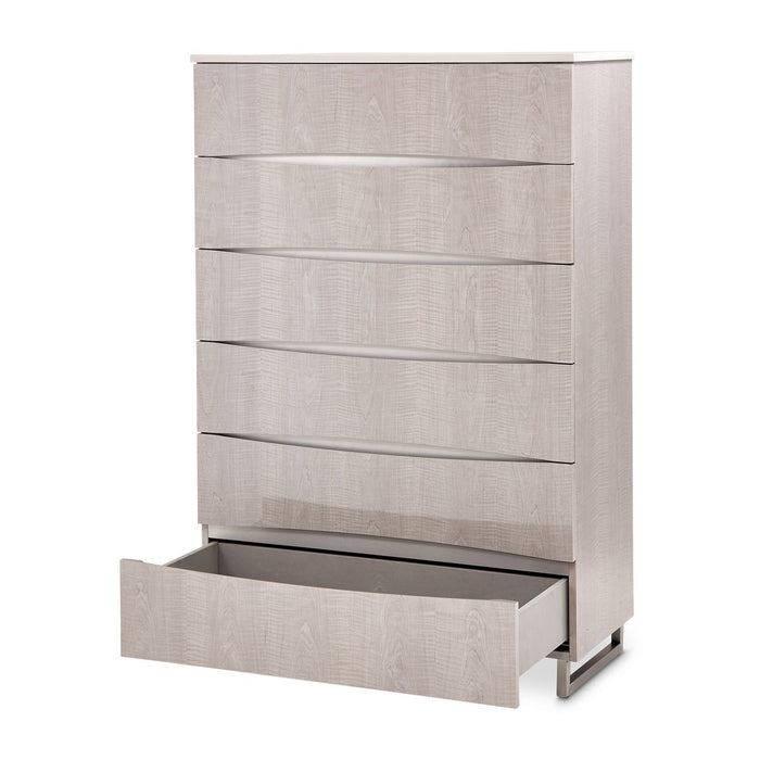 AICO Marin 6-Drawer Chest in Greige - Visions in Furniture (La Mirada, CA)