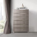 AICO Marin 6-Drawer Chest in Greige - Visions in Furniture (La Mirada, CA)