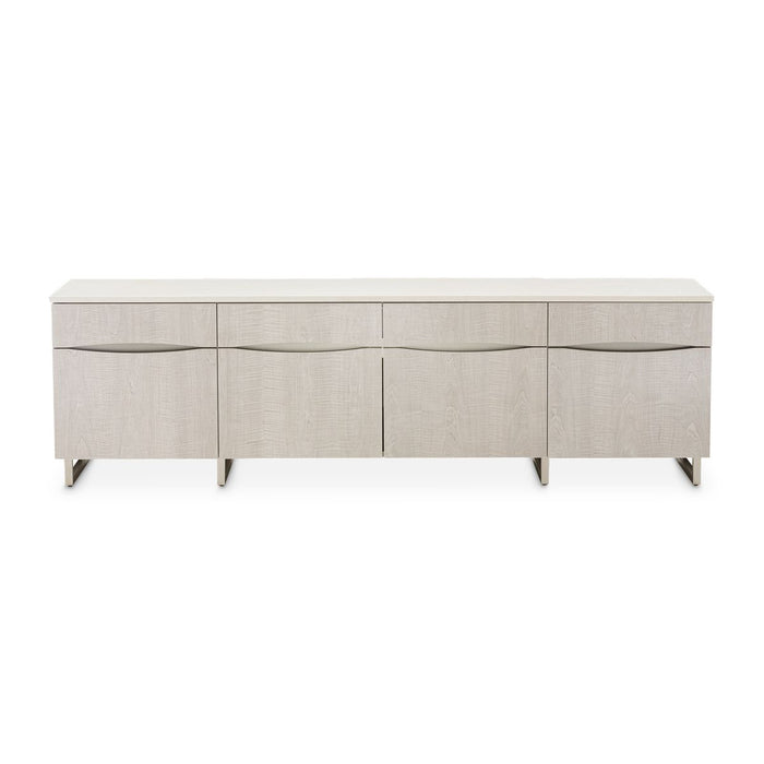 AICO Marin Media Cabinet in Greige - Visions in Furniture (La Mirada, CA)