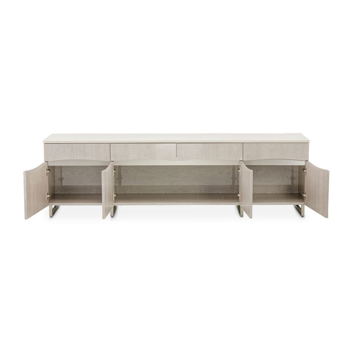 AICO Marin Media Cabinet in Greige - Visions in Furniture (La Mirada, CA)