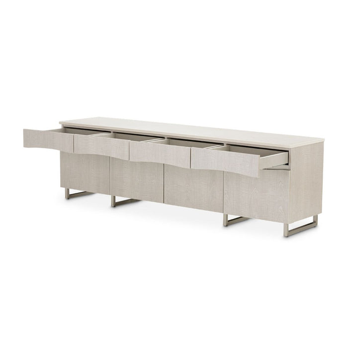 AICO Marin Media Cabinet in Greige - Visions in Furniture (La Mirada, CA)