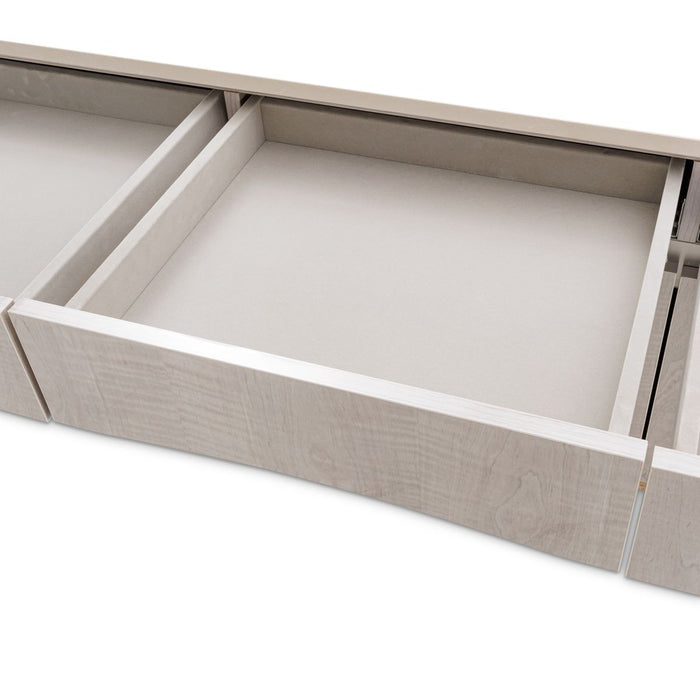 AICO Marin Media Cabinet in Greige - Visions in Furniture (La Mirada, CA)