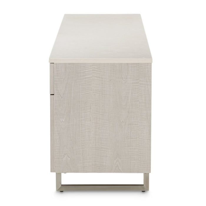AICO Marin Media Cabinet in Greige - Visions in Furniture (La Mirada, CA)