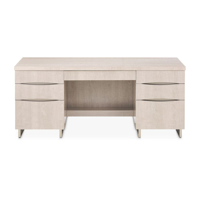 AICO Marin Desk in Greige - Visions in Furniture (La Mirada, CA)
