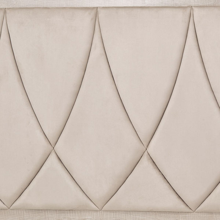 AICO Marin King Panel Bed in Greige - Visions in Furniture (La Mirada, CA)