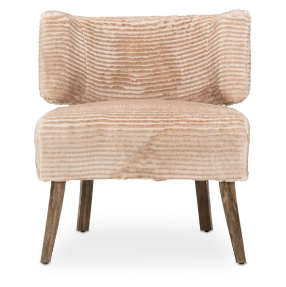 AICO Furniture A La Carte HalfMoon Curved Back Chair in Boardwalk - Visions in Furniture (La Mirada, CA)