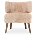 AICO Furniture A La Carte HalfMoon Curved Back Chair in Boardwalk - Visions in Furniture (La Mirada, CA)