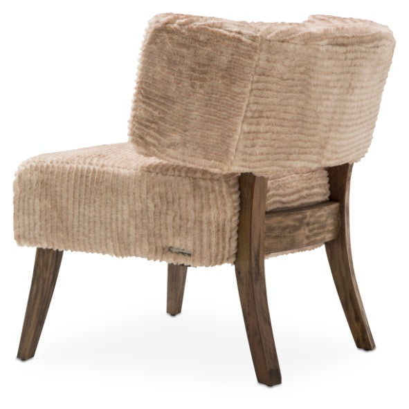 AICO Furniture A La Carte HalfMoon Curved Back Chair in Boardwalk - Visions in Furniture (La Mirada, CA)