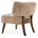 AICO Furniture A La Carte HalfMoon Curved Back Chair in Boardwalk - Visions in Furniture (La Mirada, CA)