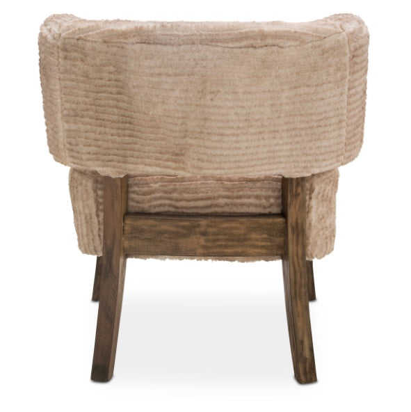 AICO Furniture A La Carte HalfMoon Curved Back Chair in Boardwalk - Visions in Furniture (La Mirada, CA)