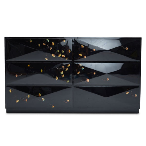 AICO Furniture A La Carte Illusions Windy Leaves Cabinet - Visions in Furniture (La Mirada, CA)