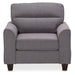 AICO Furniture A La Carte Millenial Chair in Graphite - Visions in Furniture (La Mirada, CA)