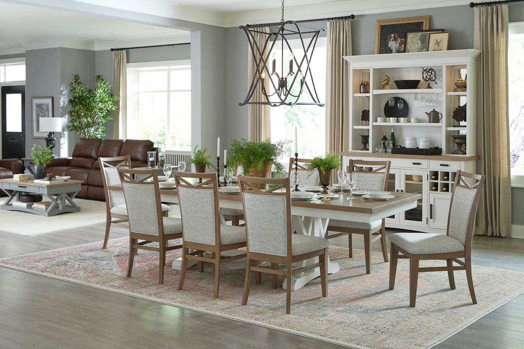 Parker House Americana Modern Dining 88 inch Trestle Extendable Dining Table