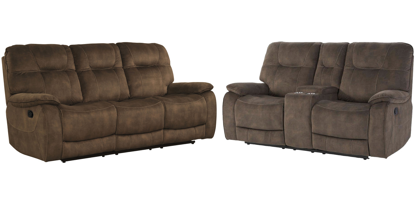 Parker Living Cooper - Shadow Brown Manual Reclining Sofa and Loveseat