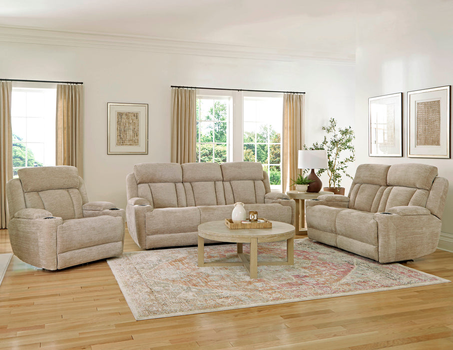 Parker Living Dalton - Lucky Fawn Power Reclining Sofa Loveseat and Recliner