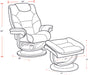 Parker Living Knight - Haze Manual Reclining Swivel Chair and Ottoman