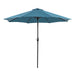 Soli 9' Outdoor Umbrella w/ Auto Tilt + 21" Round Base - Visions in Furniture (La Mirada, CA)