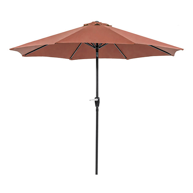Soli 9' Outdoor Umbrella w/ Auto Tilt + 21" Round Base - Visions in Furniture (La Mirada, CA)