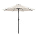 Tano 9' Outdoor Umbrella + 21" Round Base - Visions in Furniture (La Mirada, CA)