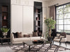 AICO La Francaise Mansion Sofa in Cafe/Black - Visions in Furniture (La Mirada, CA)