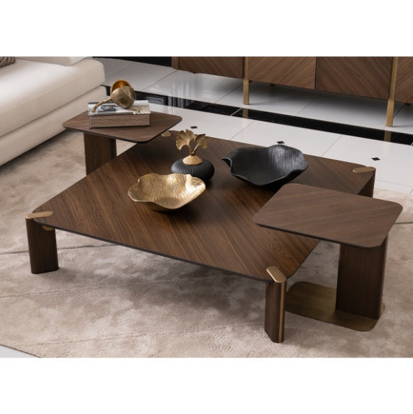 AICO Furniture Amora Cocktail Table in Eggshell Walnut - Visions in Furniture (La Mirada, CA)