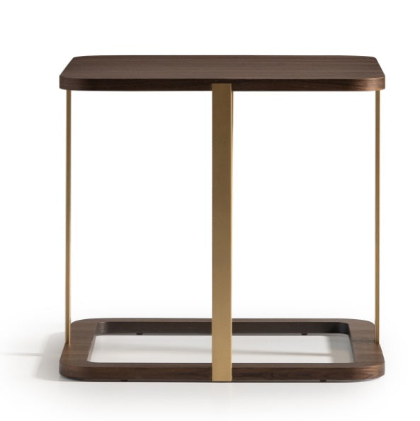 AICO Furniture Amora Side Table in Eggshell Walnut - Visions in Furniture (La Mirada, CA)