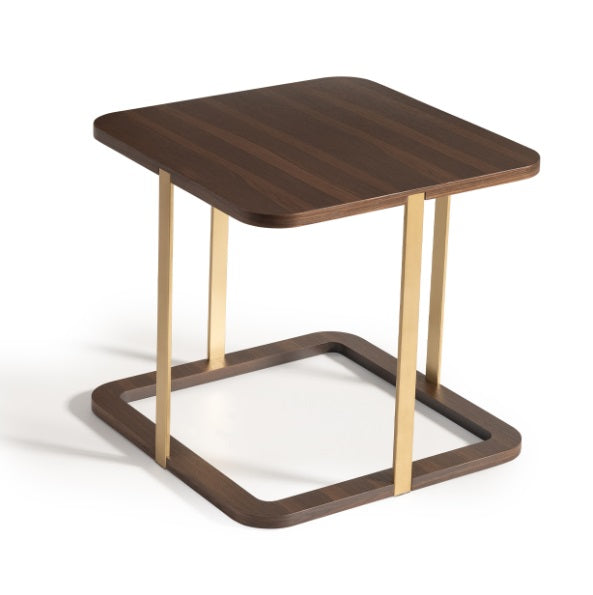 AICO Furniture Amora Side Table in Eggshell Walnut - Visions in Furniture (La Mirada, CA)
