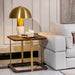 AICO Furniture Amora Side Table in Eggshell Walnut - Visions in Furniture (La Mirada, CA)