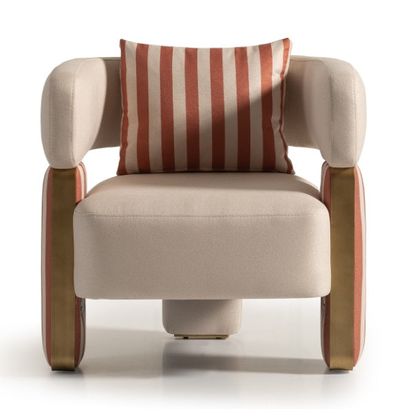 AICO Furniture Amora Chair Ash in Eggshell Walnut - Visions in Furniture (La Mirada, CA)