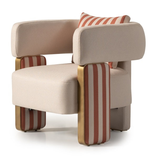 AICO Furniture Amora Chair Ash in Eggshell Walnut - Visions in Furniture (La Mirada, CA)